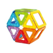Magformers Basic Rainbow Set Multicolor Magnetic Tiles 14 Pieces