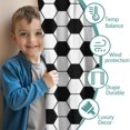thumbnail image 3 of Blackout Kids Curtains,Soccer Ball Pattern Childrens Insulated Curtains Set Of 2,Bedroom Essentials,Toddler Room Decor 52"x63", 3 of 5
