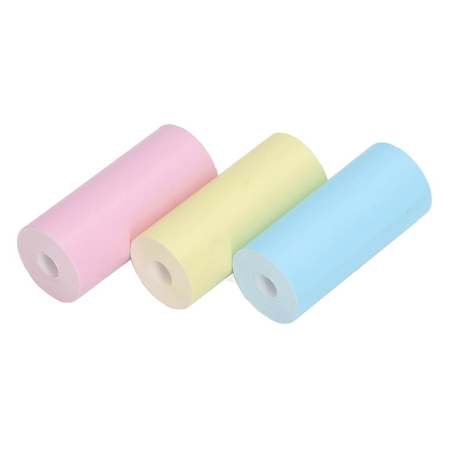 Rollo de papel para impresión térmica, 3 rollos de papel para impresión térmica, papel para impresión mini, artesanía superior