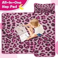 thumbnail image 4 of Pink and Gray Of Leopard Print Toddler Nap Mats for Kids Preschool,Sleeping Mat Bag or Kids,Toddler Sleeping Bag,Toddler Nap Mat or Daycare, 4 of 6
