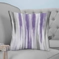 thumbnail image 4 of 18x18 Pillow Covers Set of 2, Purple Gray Throw Pillow Covers Decorative Couch Cushion Case, Vintage Country Abstract Gradient Aesthetic Microfiber Square Pillowcases for Bedroom Car Living Room, 4 of 7