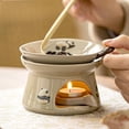 thumbnail image 3 of Warmself Delicate Romantic Ceramics Tealight Candle Holder Oil Tart Burner Aroma Diffuser Furnace Home Decoration Cute Panda-1, 3 of 5
