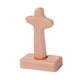 thumbnail image 3 of Estatua de cruz de madera de pie, cruz de mesa de recuerdo religioso para capilla, Pascua, Cabeza redonda, 3 of 9