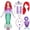 Green(3-4yrs), variant on SYNCFUN Little Mermaid Costume for Girls, Cute Mermaid Costume Set with Red Wig for Kids Halloween Themed Party Role Playing Cosplay 3-7 Years