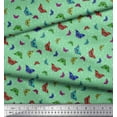 thumbnail image 1 of Soimoi Green Poly Georgette Fabric Dot & Butterfly Decor Fabric Printed Yard 52 Inch Wide, 1 of 3