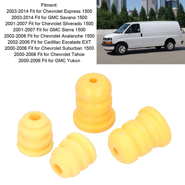 Due paraurti del braccio di controllo e due paraurti dell'asse posteriore di controllo sostituiscono 15153958 905-208 15039397 Compatibile con Chevy Suburban Avalanche GMC Yukon (paraurti del braccio