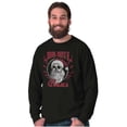 thumbnail image 4 of Christmas Santa Rebel With A Claus Long Sleeve TShirt Men Women Brisco Brands M, 4 of 6