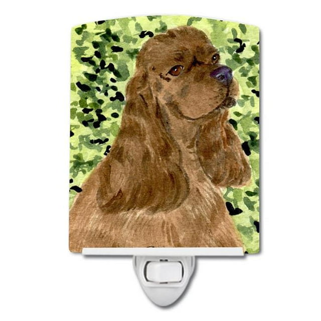 Carolines Treasures SS8807CNL Lampe de Nuit en Céramique Cocker Spaniel