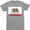 Athletic Heather, variant on California Republic Flag Cali CA Grizzly Distressed Bear Mens T-Shirt