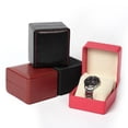 thumbnail image 6 of PU Leather Watch Box with Pillow Round Corners Wristwatch Display Case Organizer for Women Men Watch Jewelry Bracelet Storage Box, 6 of 9