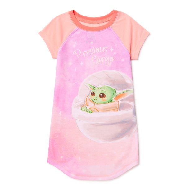Star Wars Baby Yoda Girls Nightgown Pajama, Sizes 412