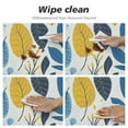thumbnail image 4 of Round Fitted Tablecloth Leaves Pattern,Spring Leaf Table Cloth with Elastic Edged Waterproof Wipeable Round Table Cover for Patio Parties Outdoor Decor, 4 of 7
