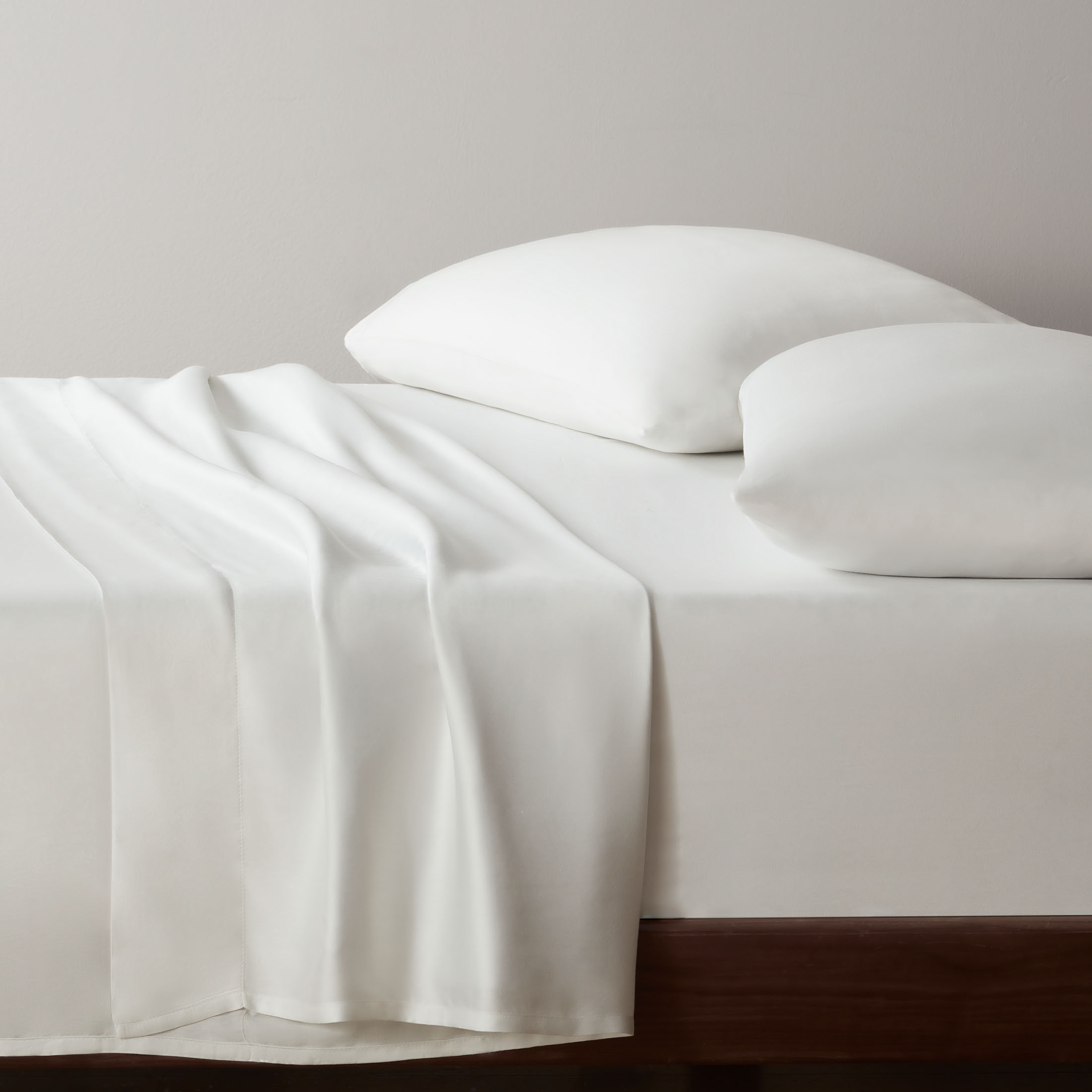 Allswell Soft & Silky 4-Piece Bleached Linen Viscose from Bamboo Sateen Bed Sheet Set, Queen - image 5 of 12