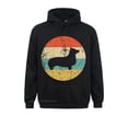 thumbnail image 2 of Sudadera con capucha Pembroke Welsh Corgi, sudadera con capucha retro vintage para perro Corgi, sudaderas ajustadas para hombre, sudaderas, diseño de ropa deportiva, 2 of 5