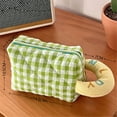 thumbnail image 6 of Aurgiarme Plaids Toiletry Bag Large Capacity Makeup Bag Quilted Cosmetic Bag Handheld Makeup Bag Skincare Organisers Wash Bag, 6 of 8