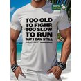 thumbnail image 2 of Whichone Men's 100% Cotton T-shirt Fight Hard Print Stylish Daiyly Wear Sizes S-2XL, 2 of 2