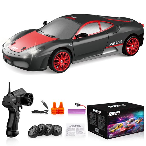 Coche de control remoto Desdoni RC Drift 2.4 GHz 1:24 4WD de alta velocidad