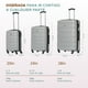 thumbnail image 2 of Set de 3 Maleta Fly & Trip Sidney 20, 24 y 28 Con 4 Ruedas Color Plata, 2 of 8
