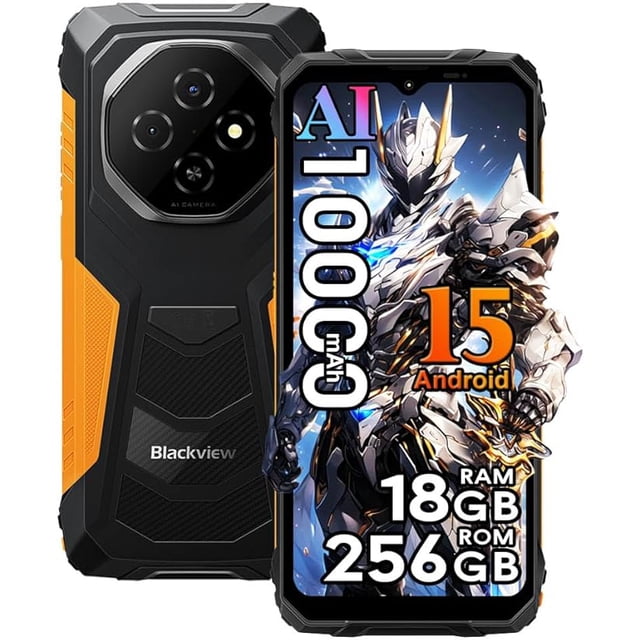 Smartphone Blackview Fort 1 de 18 GB de RAM, 256 GB de ROM, 10.000 mAh