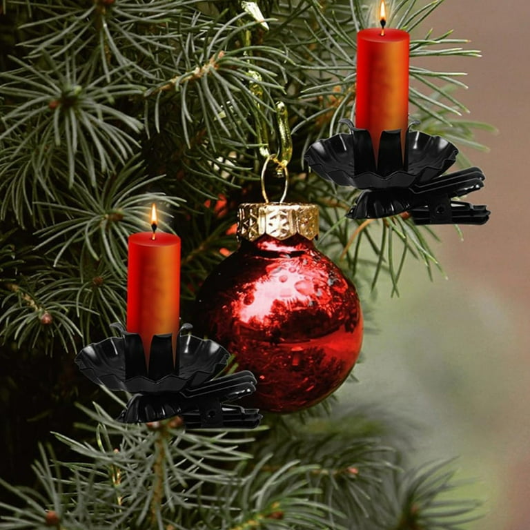 Clearance Czzoypi Candle (Black), Candles 10 Pc Set Of Candle Holders  Candle Holders Loose Christmas Tree Candle Holders Metal Christmas Tree  Candle 