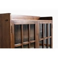 thumbnail image 4 of Crafters and Weavers Arts and Crafts 2-Door Wood Bookcase in Walnut, 4 of 6