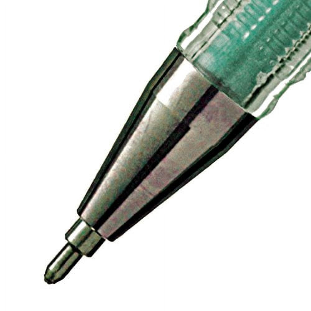 Pentel Arts Slicci Metallic 0.8 mm Needle Tip Gel Pen, Metallic Green Ink, Box of 12 (BG208-MD)