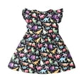 thumbnail image 6 of Esaierr Girls Dresses for Kids Toddler,Little Girls Ruffled Floral a Line Dress Baby Summe Short Sleeves Dress Tutu Skirt Casual Dinosaur Cartoon Print Birthday Dress for 18M-6T, 6 of 8