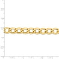 thumbnail image 5 of 14K Yellow Gold 8.0mm Semi-Solid Curb Link Chain 20 Inch, 5 of 5