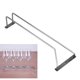 thumbnail image 5 of Estante para copas de vino de acero inoxidable de 55 cm, estante para debajo del gabinete, colgador de copas de vino, barra colgante para bar o cocina, 5 of 5