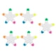 thumbnail image 5 of 5 uds., punta de pincel de resaltadores creativos en forma de estrella, bolígrafos fluorescentes 5 en 1 para diario, , toma de notas, Zulema bolígrafo fluorescente, 5 of 8