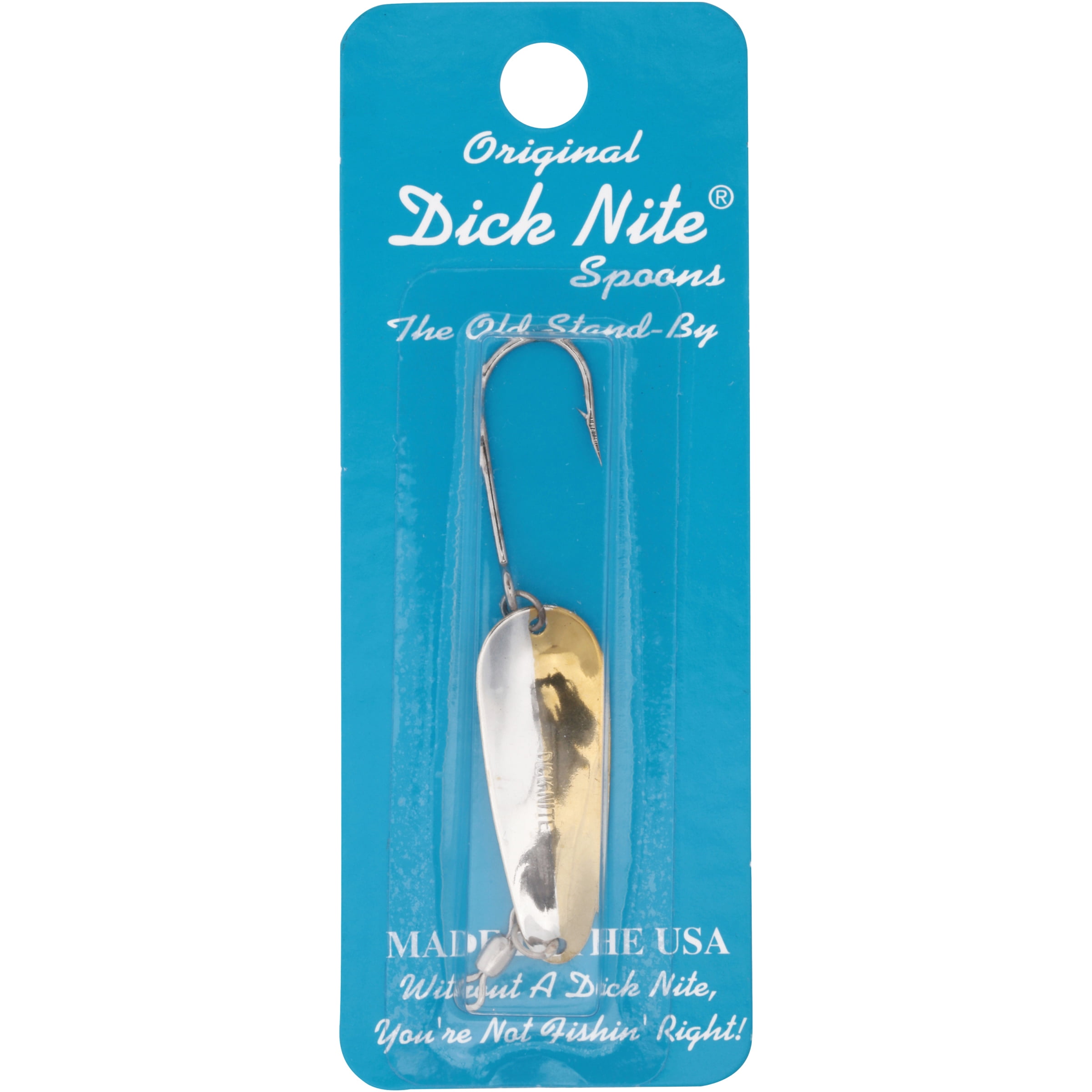 Original Dick Nite® Spoons #2 50/50 Nickel/Brass Fishing Hook