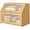 Natural, variant on Bread Box for Kitchen Counter, Large Bamboo Wood Double Layer Bread Box, Wooden Bread Storage Capacity