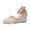 Beige, variant on Women‘s Closed Toe Platform Wedge Sandals, Hollow Out Casual Summer Shoes with Adjustable Buckle Strap, Lightweight Comfortable Walking Sandals, Wide Width Available, Multiple Colors