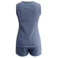 thumbnail image 3 of MAIHAN Women Summer Outfits Summer Outfits for Women 2026 Short Sleeve Tops Shorts Crewneck Tees Shorts Playwear Sets Cotton Outfits Sets, 3 of 5