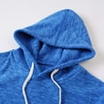 thumbnail image 6 of Fleece Hoodies Men Drawstring Pullover Hoody Sweaters Winter Warmer Long Sleeve Sweatshirt with Hood Casual Jumpers Thermal Hoodies Outdoor Jacket Sportwear Gym Workout Running Top, 6 of 6