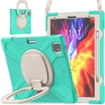 thumbnail image 5 of Funda a juego para iPad Pro de 12,9 pulgadas (2020) con correa para el hombro, soporte de anilla ajustable grande, portalápices y protección contra golpes., 5 of 5