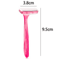 thumbnail image 2 of Women's Bikini Disposable Razors Durable Travel Accessories Pubic Hair Removal Grooming Razors Razors Bikini Line Trimmers Body Grooming Tools, 2 of 6