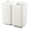 Boardwalk Snap-It Foam Hinged Lid Containers, White, 200 count -BWK0100