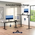 thumbnail image 6 of VIVO Electric 71" x 30" Stand Up Desk Workstation, Bamboo Table Top, Black Frame, 6 of 8