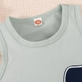 thumbnail image 4 of Cethrio Kids Boys Cotton Outfit Sets, Graphic Casual Sleeveless Summer Boys' Clothing Sets Gray Size 4T, 4 of 8