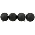 thumbnail image 4 of Northlight Shatterproof 4-Finish Christmas Ball Ornaments - 3" (75mm) - Jet Black - 16ct, 4 of 9