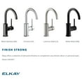 thumbnail image 3 of Elkay Avado Single Handle Bar/Prep Faucet, Black Stainless - LKAV3021BK, 3 of 7