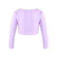 thumbnail image 2 of Yeahdor Kids Girls Long Sleeve Ballet Dance Sweater Cardigan Ballerina Training Wrap Tops, 2 of 5