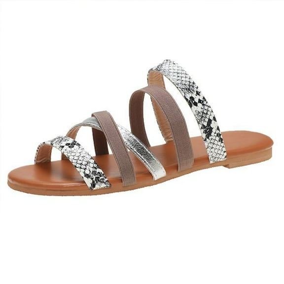 Summer Ladies Breathable Cloth Slippers Sandals Casual Flat Women's Shoes