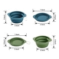 thumbnail image 5 of GOOPAWS Silicone Non-Skid Travel Cat & Dog Bowl, 2 count, Blue/Green, 5 of 5