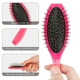 thumbnail image 3 of 2 Pack Wig Brush, Wig Brushes for Synthetic Hair, Portable Wigs and Human Hair Stainless Steel Wig Wire Detangling Brushes Wig Brush Comb Professional Synthetic Hair Brush Extension Brushes for Women, 3 of 7