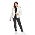 thumbnail image 5 of Chamarra con cinto y capucha desmontable Roman Fashion /Juvenil, 8380 (Hueso) blanco G, 5 of 5