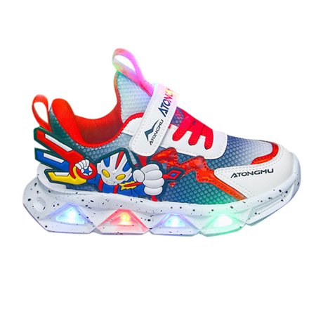 

Yoryorlue Fashion All Season Children Shoes Light Emitting Shoes Children Sports Light Shoes Mesh Breathable Sneakers