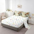 thumbnail image 5 of Feelyou Garden Flower Women Bedding Comforter Set 7 Pieces, Green Yellow Full Bedding Set, 5 of 8