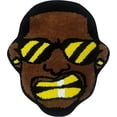 thumbnail image 1 of AIR-Angry Swag Man Rug, Hypebeast Rug Cool Rugs for Bedroom Aesthetic, High-Pile Soft Flocking Cool Room Decor for Guys, Funky Rug Y2k Rug for Living Room 24”×28” (Swag Man), Black Gold, 1 of 4
